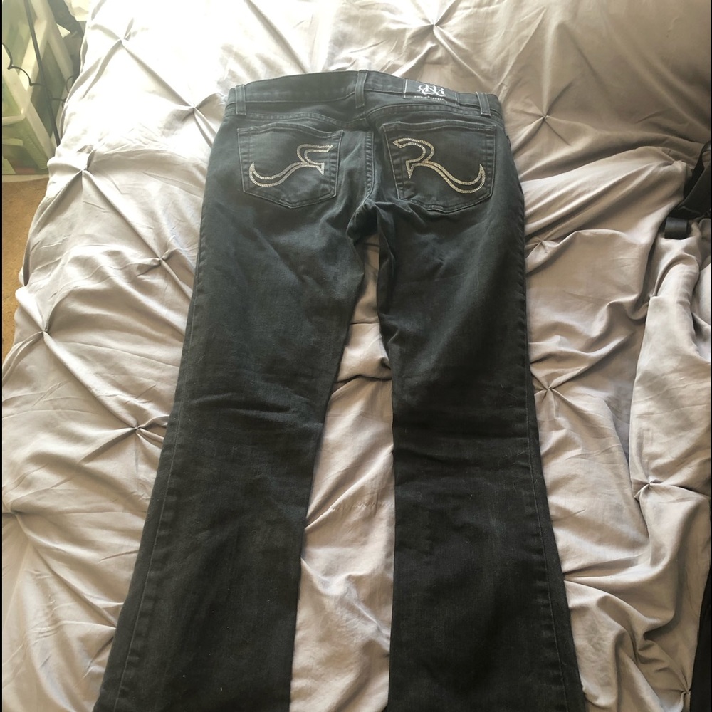 Women’s size 27 black rock & republic jeans